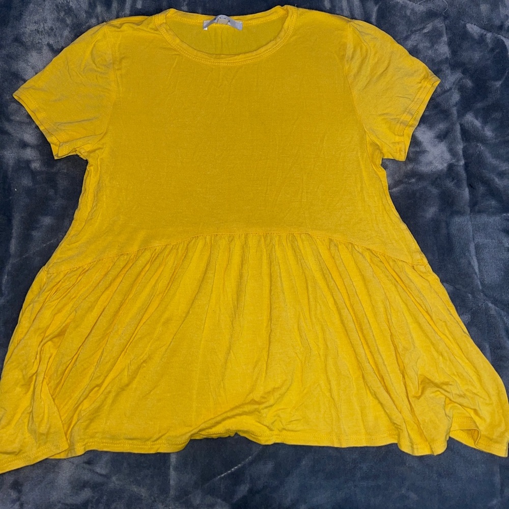 Yellow Babydoll Top